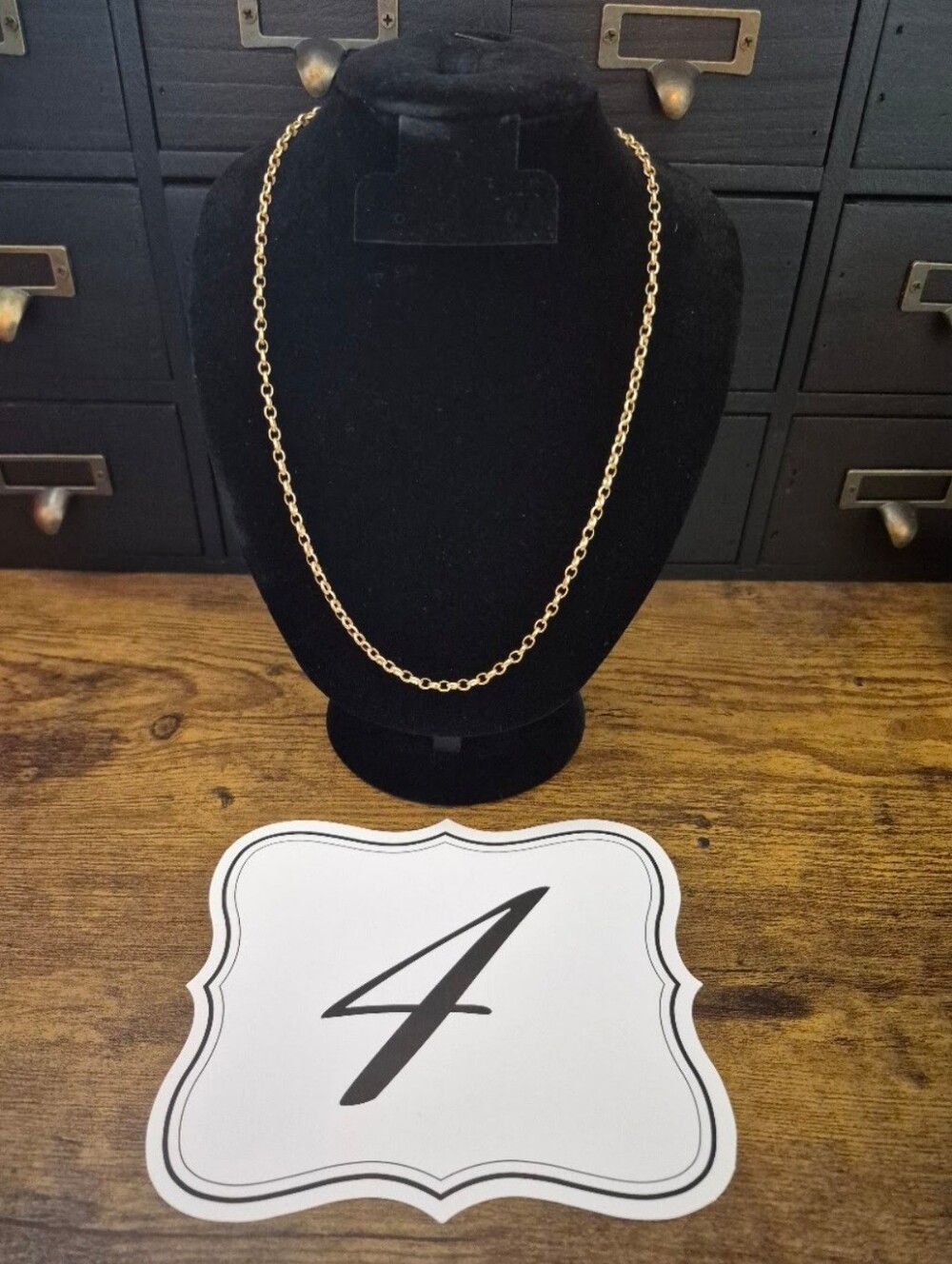Hale Finery | Hand Cut + Linked Gold Plated Necklace | Rolo Chain